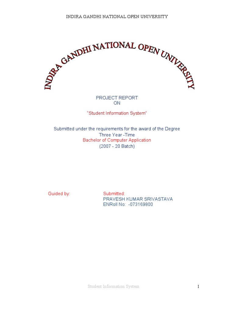 Student Information System Overview | PDF | Feasibility Study | Databases