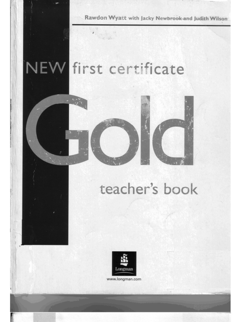 New Gold First Certificate - Teachers Book | PDF | Vocational Education ...