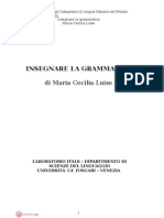 Insegnare La Grammatica