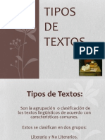 Disertacion Tipos de Textos