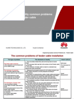 Engineering Quality Common Problem Series (4) - Feeder Cable