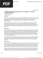 A Case Report - Animal-Assisted Therapy (Printer-Friendly)