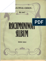 Rachmaninoff Morceaux de Fantasie Op3 Ed Bosworth UE