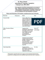 PTA Committees 2013-2014