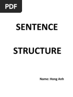 Sentence Structure