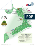 Map, Layout of Merion For U.S. Open