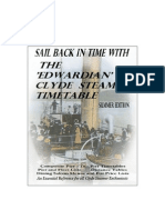 Edwardian Steamer Timetable A4 Booklet