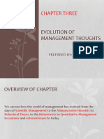 Evolution of Management Thought