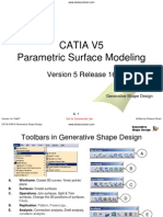 Paramaetric Surface Modelling-CATIA