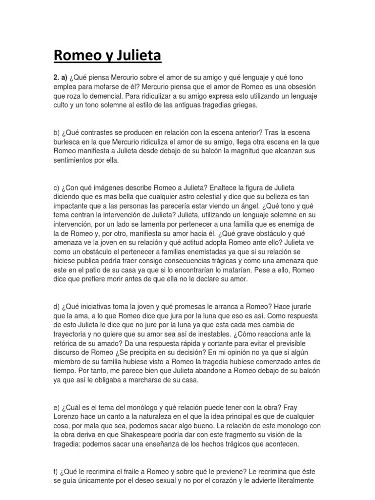 Romeo y Julieta Romeo y Julieta William Shakespeare
