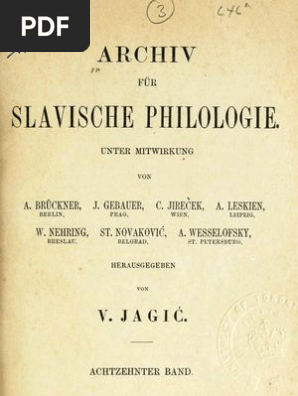Archiv Fur Slavische Philologie 18