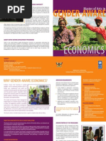 Master of Arts in Gender-Aware Economics