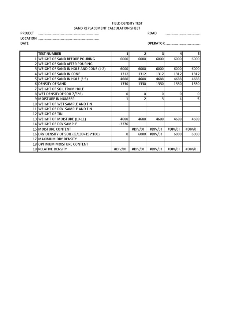Field Density Calculator