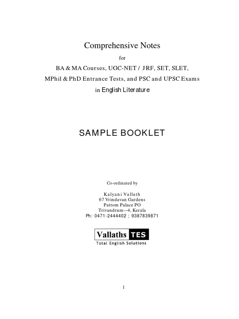 Sample Booklet | PDF | General Fiction