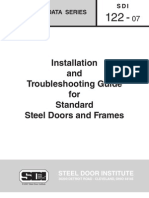 SDI - 122 - Standard Steel Doors and Frames