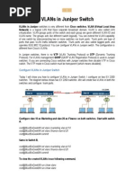 Configure VLANs in Juniper Switch