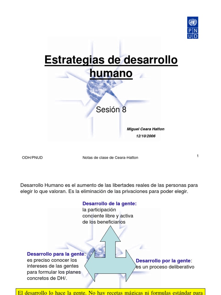 Estrategias para el Desarrollo Humano | PDF | Desigualdad social ...