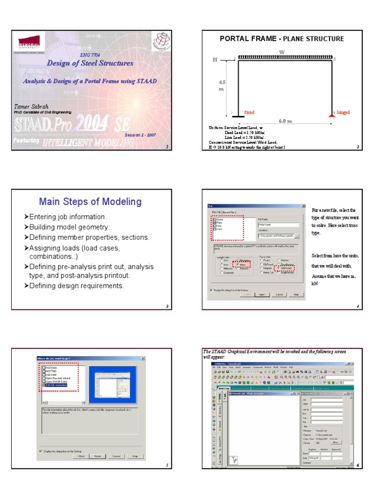 Staad Pro Tutorial | PDF | Engineering | Mechanical Engineering