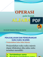 13 Operasi Aljabar