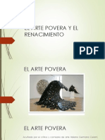 El Arte Povera y El Renacimiento