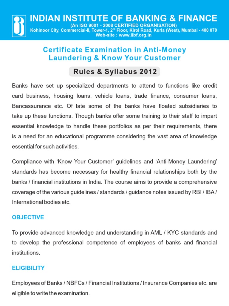 Aml Kyc Low Download Free Pdf Money Laundering Test Assessment