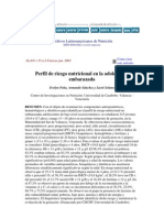 Perfil de Riesgo Nutricional en La Adolescente Embarazada