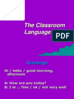 Classroom Language