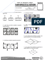 Examen 1ero Secundaria Markam Mayo