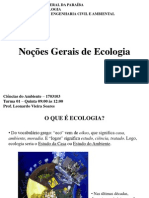01 - Noções Gerais de Ecologia
