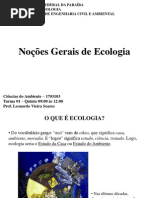 01 - Noções Gerais de Ecologia
