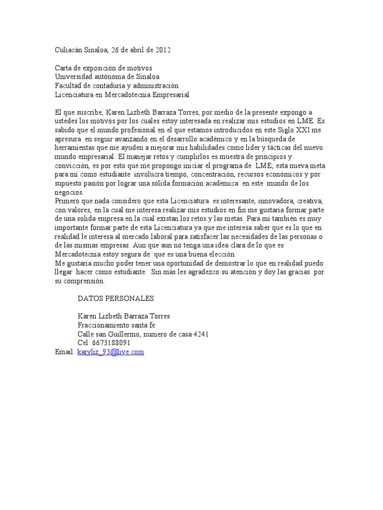 Carta de Exposicion de Motivos (1) México Ciencia