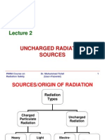 Uncharged Radiation Sources: PNRA Course On Radiation Safety Dr. Muhammad Tufail (Izaz-i-Fazeelat) 1