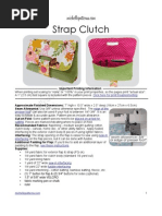 Strap Clutch Sewing Pattern