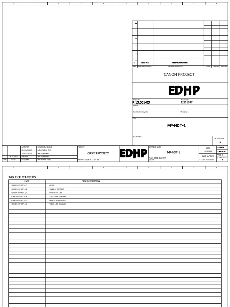Canon Project MP-NDT-1 Drawing Overview | PDF | Nature