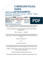 Download Hacking Mencuri Pulsa Teman Tanpa Sepengetahuannya by mbahseuret SN146260636 doc pdf