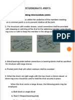 Condition in Making Intermediate Joints
