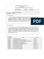 Finance and Accounting Generic Course Syllabi II Sem 12-13