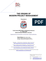 History of Project Management