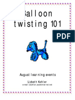 Balloon Twisting 101: August Learning Events