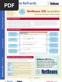 Reference Card Netbeans Java