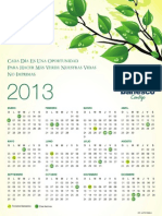 Calendario 2013 Banesco Venezuela