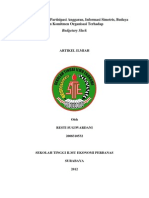 Analisis Pengaruh Partisipasi Anggaran, Informasi Simetris, Budaya Dan Komitmen Organisasi Terhadap