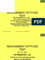 Management Aptitude Test 17 Nov