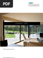 Confort 125 - Aluminium Sliding Doors - Sapa Building System