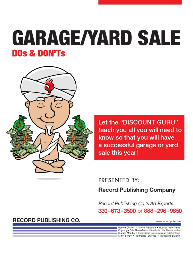 Garage Sale Supermarket Advertising