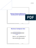 General Purpose Methods For Combinatorial Optimization