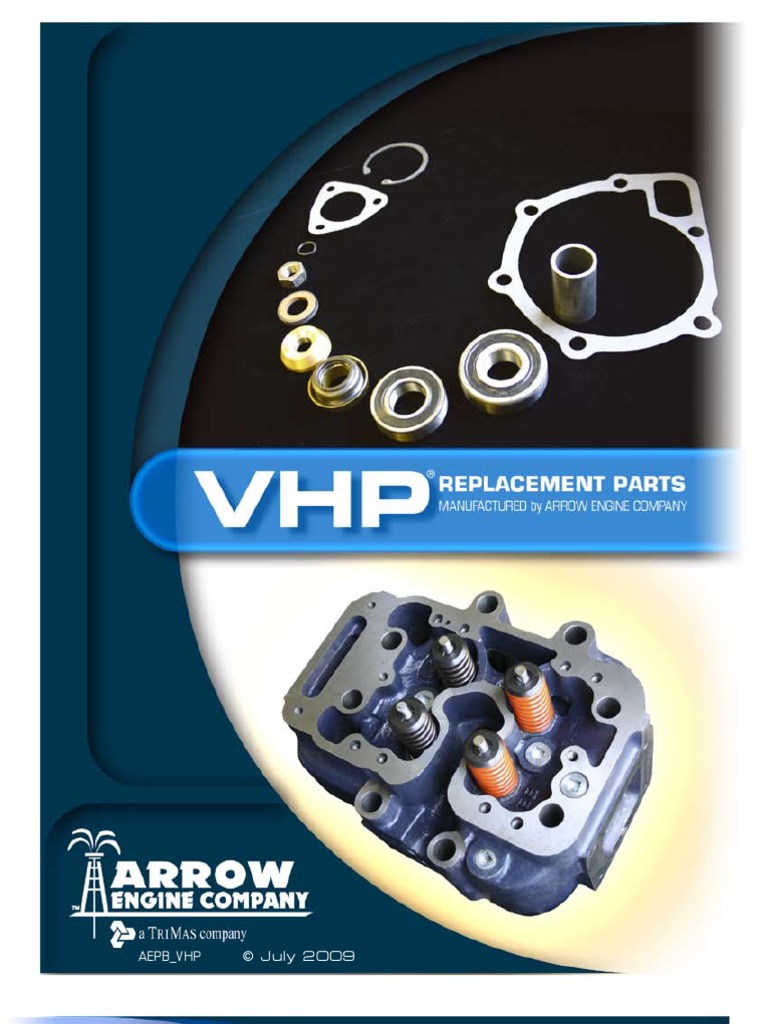 VHP Parts Book Arrow Engine | PDF | Piston | Cylinder (Engine)