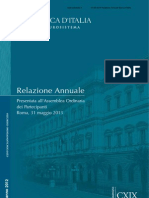 Relazione Annuale Sull'economia Italiana Pubblicata Da Banca D'italia 30-05-2013