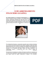 Contrato de Arrendamiento Financiero