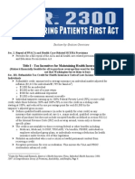 ObamaCare Repeal and Replace: HR 2300 Section by Section